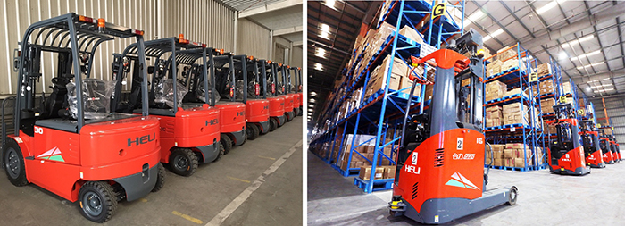 Kho xe nâng điện HELI