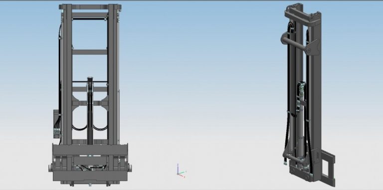 Khung nâng chui Container 2 tầng - Ký hiệu ZM