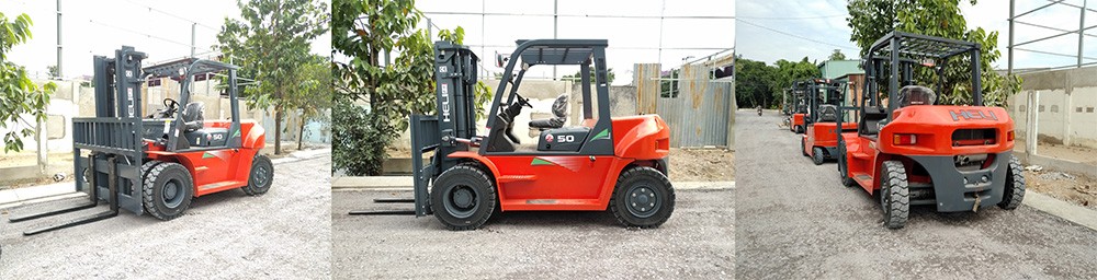 xe nâng 5 tấn động cơ Nhật