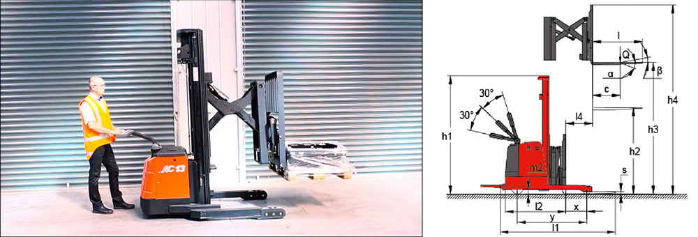 xe nâng càng cắt kéo Heli