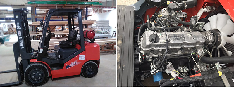 Xe nâng hàng 3 tấn chạy xăng gas