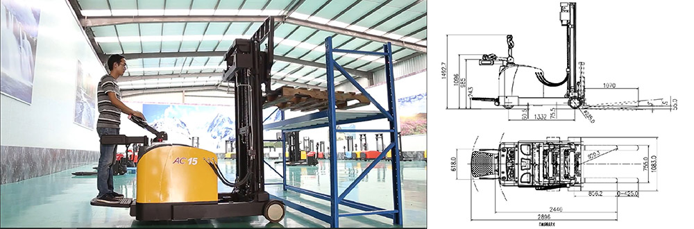Xe nâng Heli CQDM15