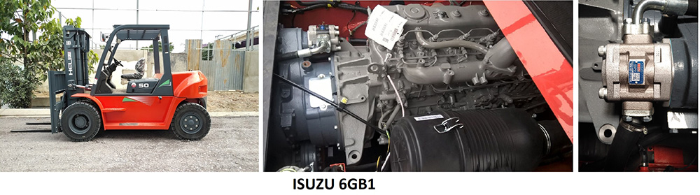 xe nâng lắp động cơ Nhật Bản Isuzu